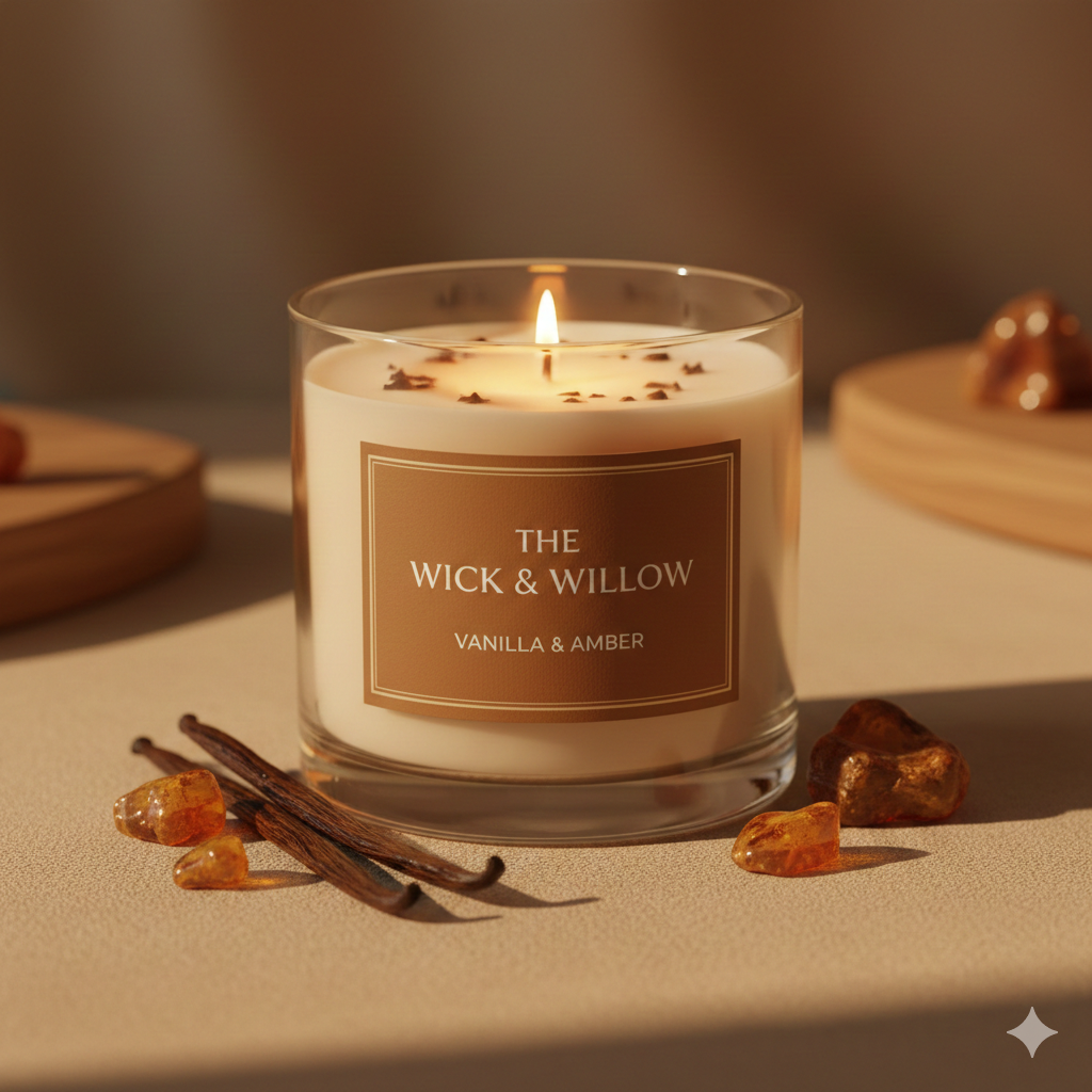 Vanilla Bean & Amber Candle