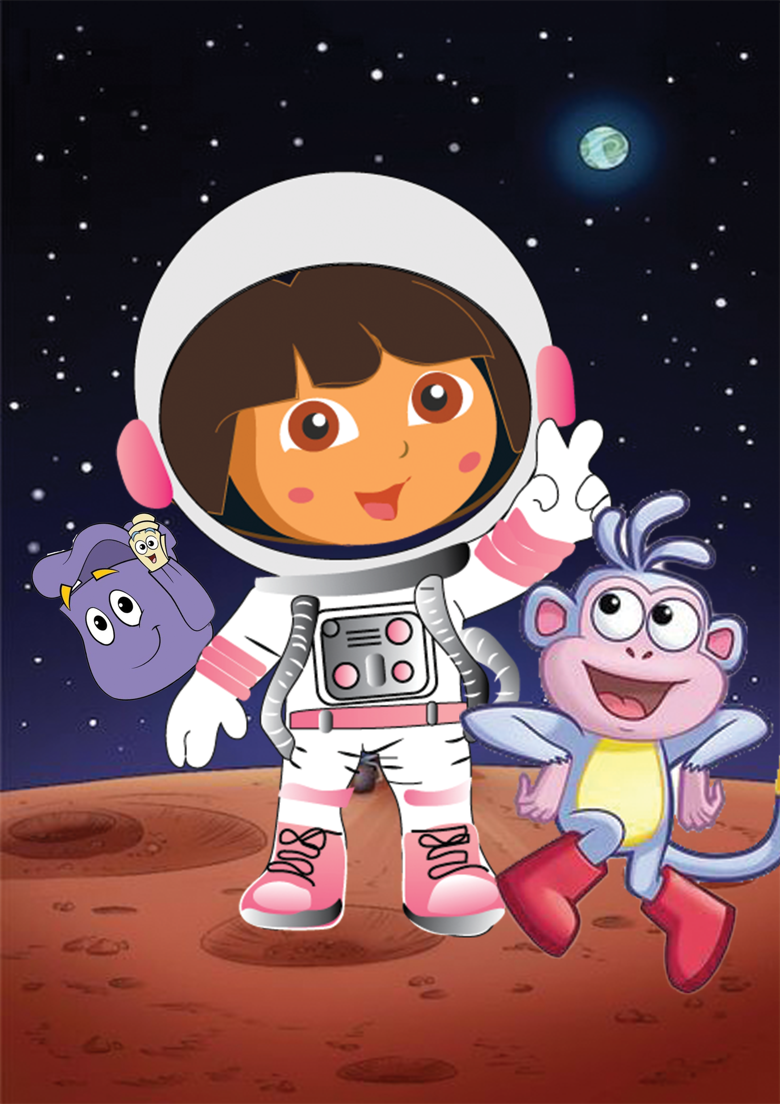 Illustration for poster, baby story book