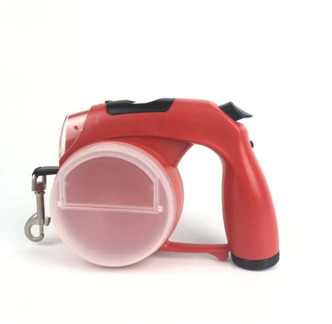 (Red) 5 in 1 Functional pet leash