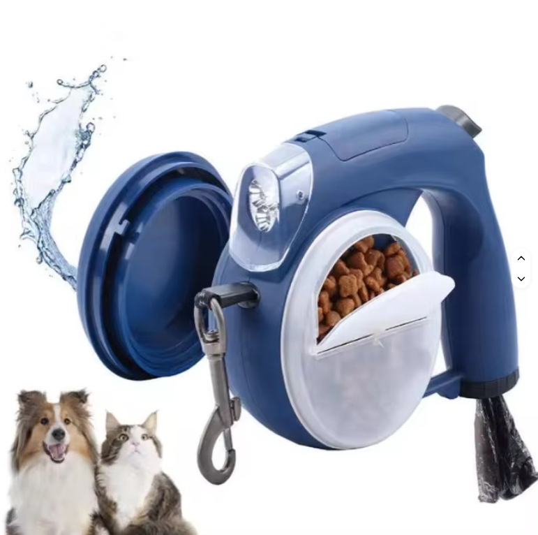 (Yellow) 5 in 1 Functional pet leash