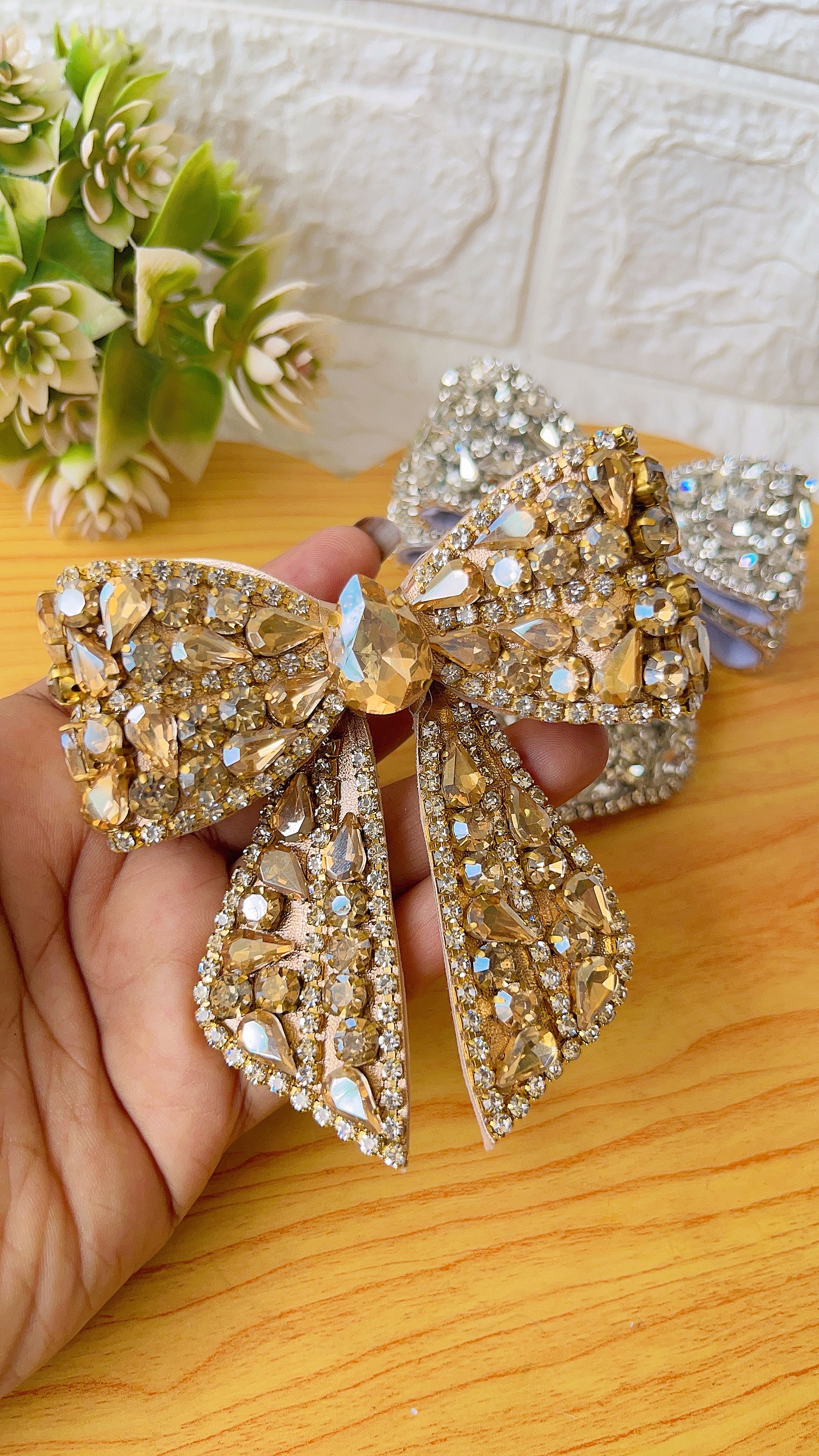 Gold Bow Clip